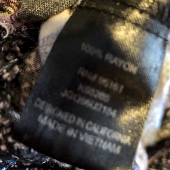 BeBop pattern soft pants w/pockets elastic bottom - Picture 5 of 5